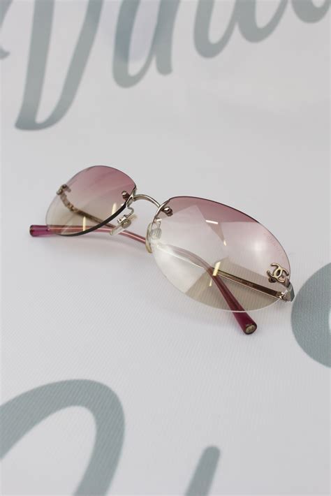 vintage chanel sunglasses pink